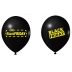 Balão de 09 polegadas com 25 unidades tema preto Joy