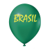 Balão 09 polegadas com 25 unidades tema Brasil