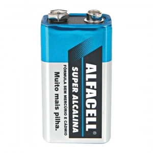 Bateria Alfecell Alcalina 9V Alfacell