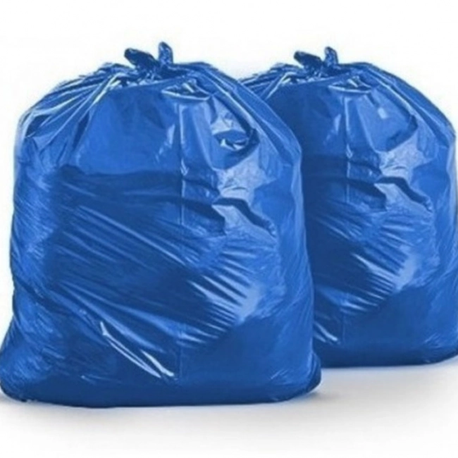 Saco para Lixo Azul 120 Litros Micra 7 Pacote Com 100 Unidades Plastsul 