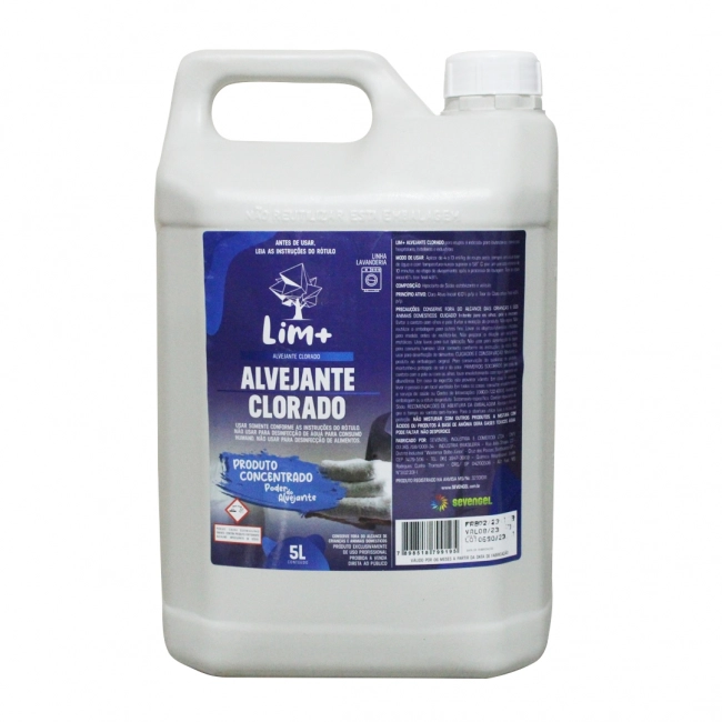 Alvejante clorado 5 litros Lim+