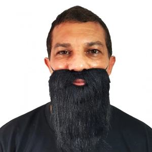 Barba grande preto Ponto das Festas 