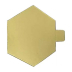 Base laminada dourada com 8 centímetros e 1,5 milímetros com 30 unidades GME