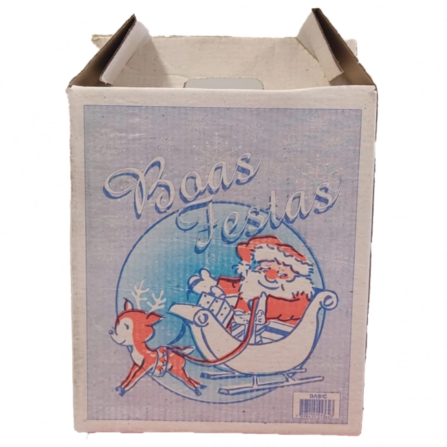 Caixa para cesta de natal 31x1835 boas festas Tamarozzi