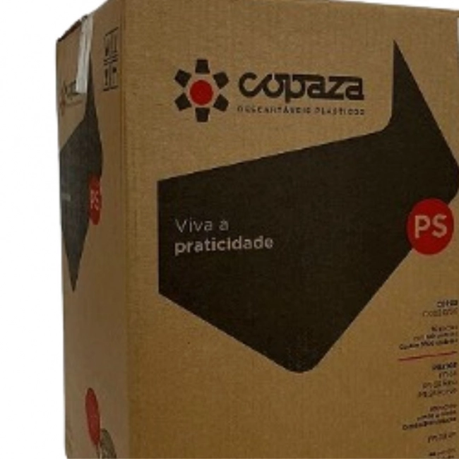 Copo descartável transparente  80ml caixa com 3000 unidades Copaza