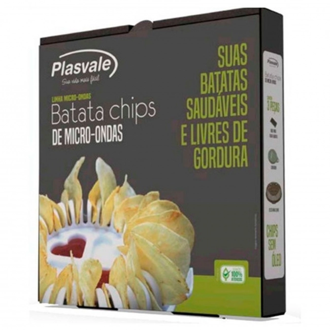 Kit batata chips de micro-ondas Plasvale