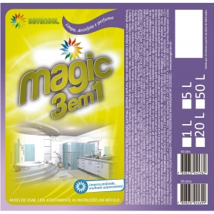 Limpador concentrado Magic (limpa, desinfeta e perfuma) biodegradável 1 litro Sevengel