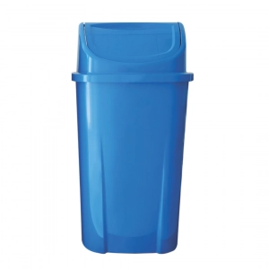 Lixeira basculante azul 60 litros Lar Plásticos 