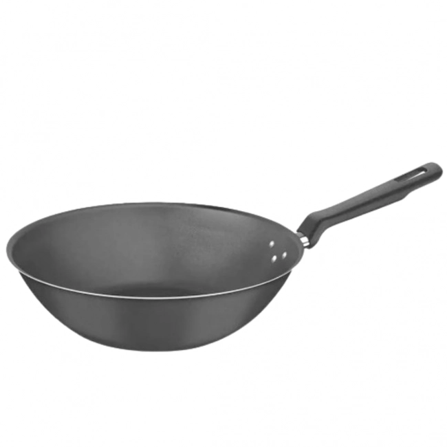 Panela wok 3,6 litros loreto em alumínio antiaderente grafite Tramontina 
