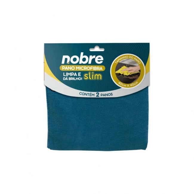 Pano Microfibra 40x40 Slim C/02 Azul Nobre