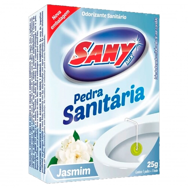 Pedra sanitária Sany Mix 25grs jasmin