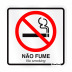 Placa Sinalize 15x15cm aluminio proibido fumar