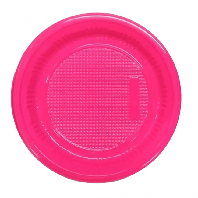 Prato Descartável 15cm Pink Pacote Com 10 Unidades Vitalform