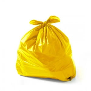 Saco para Lixo Amarelo 100 Litros Micra 5 Pacote Com 100 Unidades Plastsul