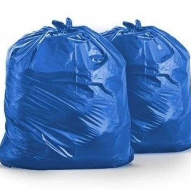 Saco para Lixo Azul 40 Litros Micra 4 Pacote Com 100 Unidades Plastsul